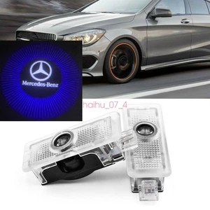 LED Door Light Blue Ghost Shadow Laser Projector Courtesy For Benz CLA CLS 2PC - Picture 1 of 12