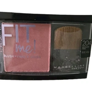 Maybelline New York Fit Me! Rubor Rosa Medio 204 .16oz con Cepillo Compacto Sellado - Imagen 1 de 2