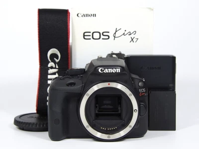 Canon EOS Kiss X7 DSLR Camera Body Black 18.0MP SC7648 [Mint] - Image 1 of 4