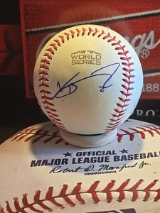 Xander Bogaerts Signed 2018 World Series Ball Boston Red Sox Beckett Autograph - Picture 1 of 4