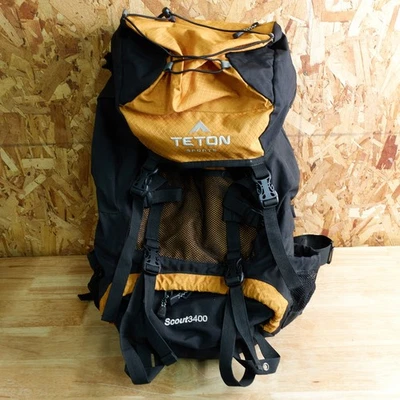 Mochila con marco interno TETON Sports Scout 3400 - naranja/negro con capucha para lluvia Foto 1 de 4