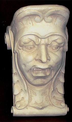 HORROR FACE WALL CORBEL BRACKET SHELF ARCHITECTURAL ACCENT HOME DECOR Cover