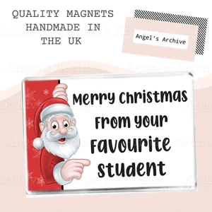 FROHE WEIHNACHTEN VOM LIEBLINGSSCHÜLER ✳ KÜHLSCHRANKMAGNET ✳ WEIHNACHTSGESCHENK - Bild 1 von 1