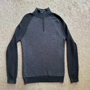 Maglione Banana Republic uomo medio 1/4 zip finto collo manica lunga - Foto 1 di 11