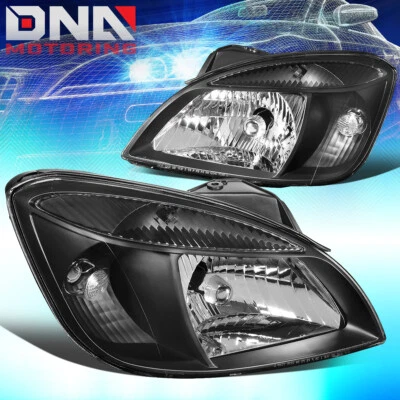 PARA KIA RIO 2006-2008 5 PARES DE FAROS DE PARACHOQUES DELANTERO ESTILO OE NEGRO TRANSPARENTE Foto 1 de 4