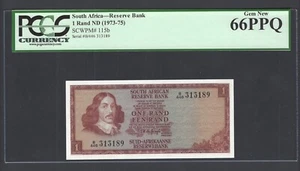 South Africa One Rand ND(1975) P115b Uncirculated Grade 66 - Picture 1 of 2