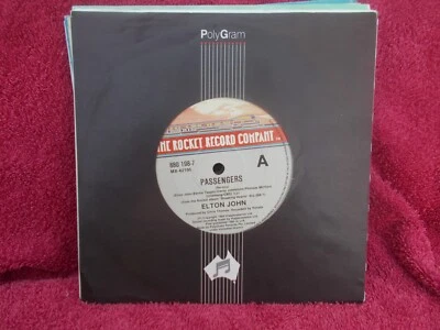 ELTON JOHN PASAJEROS (COHETE ORIGINAL AUST 1984 Nº 880 198-7) 7 pulgadas único Foto 1 de 4