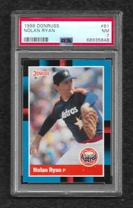 1988 DONRUSS #61 NOLAN RYAN PSA 7 IN DER NÄHE NEUWERTIG HOF ASTROS METS ENGELS RANGERS - Bild 1 von 1