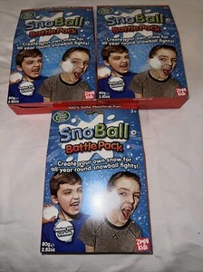SnoBall BattlePack 100% Safe Playtime Fun Makes 60+ Snowballs 2.82 oz. (3 Boxes) - Picture 1 of 2