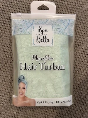Spa Bella Microfiber Hair Turban Towel Quick Drying Ultra Absorbent - Image 1 of 2