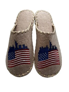 Traditional Banya Spa Slippers with American National Symbols Universal Size - Picture 1 of 9