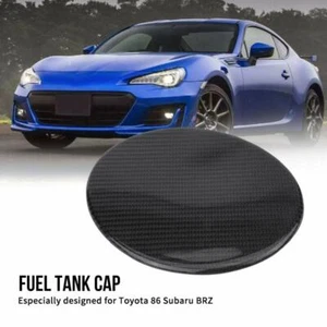 Fuel Cap Gas Tank Cover Trim for Toyota 86 Subaru BRZ Real Carbon Fibre New - Bild 1 von 4