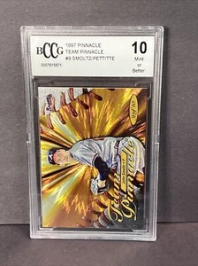 Smoltz Pettitte 1997 Pinnacle #9 Braves Yankees béisbol BCCG 10 BB15 - Imagen 1 de 6