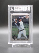 1991 Front Row Draft Picks MANNY RAMIREZ Rookie Card #47 Beckett BGS 9 MINT