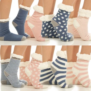 Hüttensocken Hausschuhe Kuschelsocken Damen Socken Strümpfe ABS warm Winter 346 - Bild 1 von 27