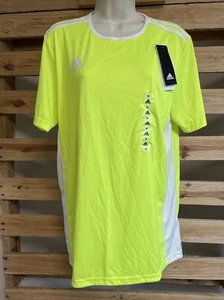 Adidas Jersey T-Shirt Men's Medium Yellow/White Entrada 18 Solar CE9759 KG JD - Picture 1 of 16