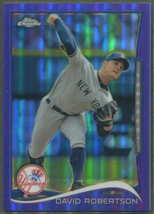 2014 Topps Chrome - Purple Refractors - #15 David Robertson - New York Yankees - Imagen 1 de 1