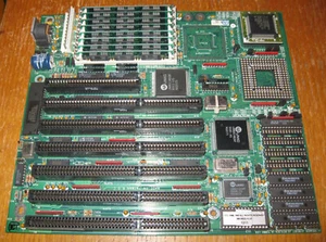 DFI 3486-UCF Rev.B Baby AT Motherboard w/ AMD 386DX-40 + 8MB RAM - Photo 1/5