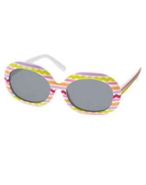 GYMBOREE PRETTY POSIES MULTI COLOR STRIPE SUNGLASSES 0 2 3 4 5 6 NWT - Image 1 of 1