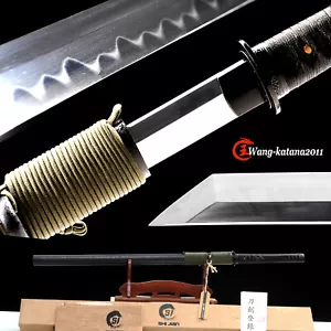 Espada Recta Ninja Japonesa Ninjato Templada en Arcilla T10 Acero Templado T10 - Imagen 1 de 12