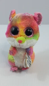 Juguete suave de peluche Ty Beanie Boos Rodney el hámster multicolor con etiquetas - Imagen 1 de 5