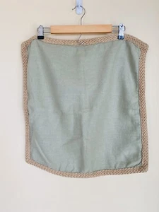 Pottery Barn mintgrün Überwurf Kissenbezug Leinen geflochten Jute 20" x 20" - Bild 1 von 5