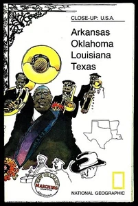 1974-10 National Geographic Map USA AR OK LA TX Arkansas Texas Oct. (BA) - Picture 1 of 4