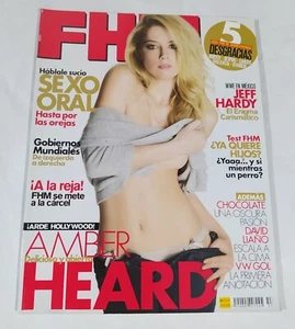 2008 AMBER HEARD FHM MEXICAN MEXICO MAGAZINE IN SPANISH GOOD COND - Picture 1 of 1