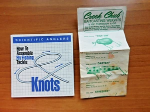 VINTAGE TWO BOOKS SCIENTIFIC ANGLERS HOW TO ASSEMBLE TACKLE & CREEK CHUB LURES - Picture 1 of 3