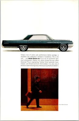 PRINT AD 1963 Buick Electra 225 Man of Action 6.5 x 10 - Image 1 of 3