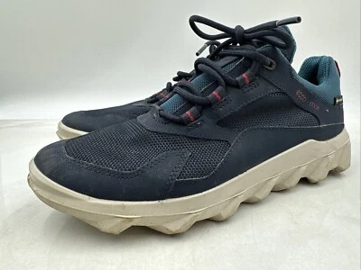 Zapatos ECCO para mujer talla 6,5 MX bajos GTX azules Gortex impermeables con cordones Foto 1 de 4