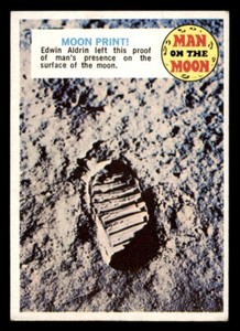 1970 Topps Man on the Moon #93 Moon Print VG/EX *d2