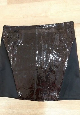 Atención/Mujer/Falda/Negro/Lentejuelas/Lápiz/Mini/Talla X-GRANDE/Fiesta/Cócteles/ Foto 1 de 4