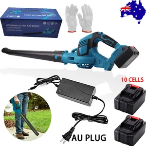 Cordless Garden Leaf Dust Blower Handheld For Makita 10 cellsBattery & Charger - Picture 1 of 17