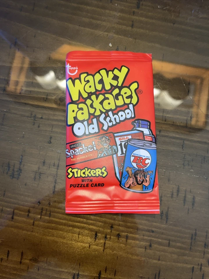 2009 Topps Wacky Packages Old School Red  Unopened Pack Stickers & Puzzle Cards - Image 1 of 1