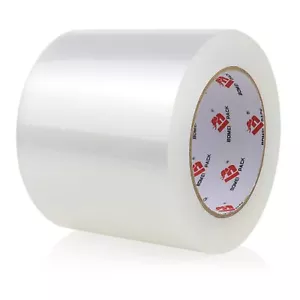 Heavy Duty Clear Wide Packaging Tape 4-inch x 110 Yards (330ft) Industrial - Bild 1 von 9
