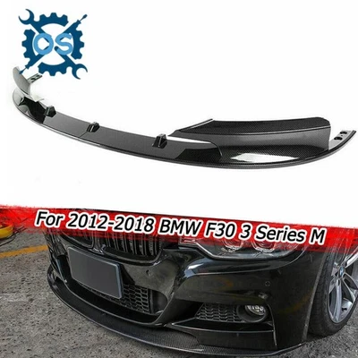 Labio del alerón del parachoques delantero para BMW Serie 3 F30 328i 335i M Sport 2012-2018 2013 Foto 1 de 4