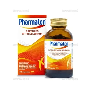 PHARMATON Cápsulas con Extracto de Selenio y Ginseng Potenciador Energético 100 Comprimidos - Imagen 1 de 4