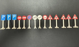 LEGO Vintage Road Signs Classic Town x14 - Picture 1 of 3