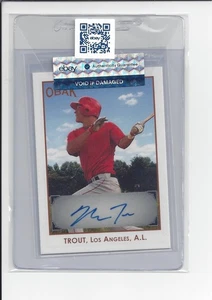 Mike Trout RC Auto /50 2011 Tristar Obak Auto #A44 Angels Rookie Autograph /50 - Picture 1 of 5