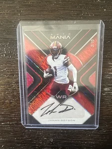 2022 Wild Card Auto Mania Jahan Dotson Red Mirror Rookie RC AM-TR100 /10 - Picture 1 of 6
