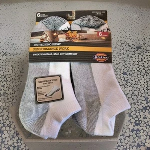 6 PAIRS Dickies Men's Dri-tech Moisture Control No Show Socks SIze 12-15 - Picture 1 of 1