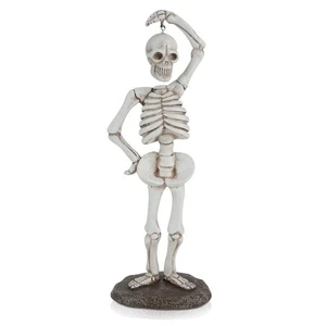 Skeleton Table Collectible Figurines, Skull Statue Abstract Art Sculpture Han... - Picture 1 of 7