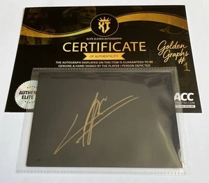 André Onana Of Manchester United Gold Ink Signed Black Card GoldenGraphs COA - Picture 1 of 4