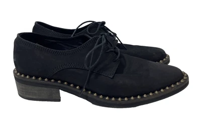 Mocassim Oxford Free People Nomand cravejado preto feminino 40/10 - Imagem 1 de 4