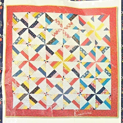 Kit de edredón Amy Smart Pinwheel con polietileno Penny Rose Rolie | Riley Blake Imagine RARO Foto 1 de 4