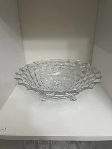 Fostoria Glassware Footed Fruit Bowl American 10” - Picture 1 of 5
