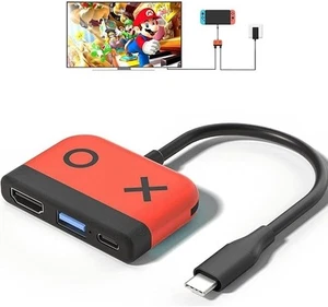 Switch Dock para Nintendo OLED, Adaptador Switch TV 3 en 1 con HDMI 4K, USB 3.0 - Imagen 1 de 23