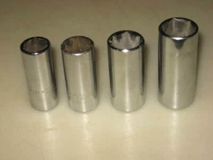 NEW 4-pc 3/8"-dr DEEP 6-pt SOCKET SET (5/8" thru 13/16"), USA, CHALLENGER - Bild 1 von 1