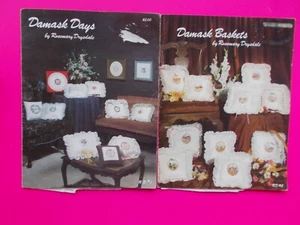 DAMASK BASKETS & DAYS By ROSEMARY DRYSDALE - CROSS STITCH **EXCELLENT CONDITION - Foto 1 di 5